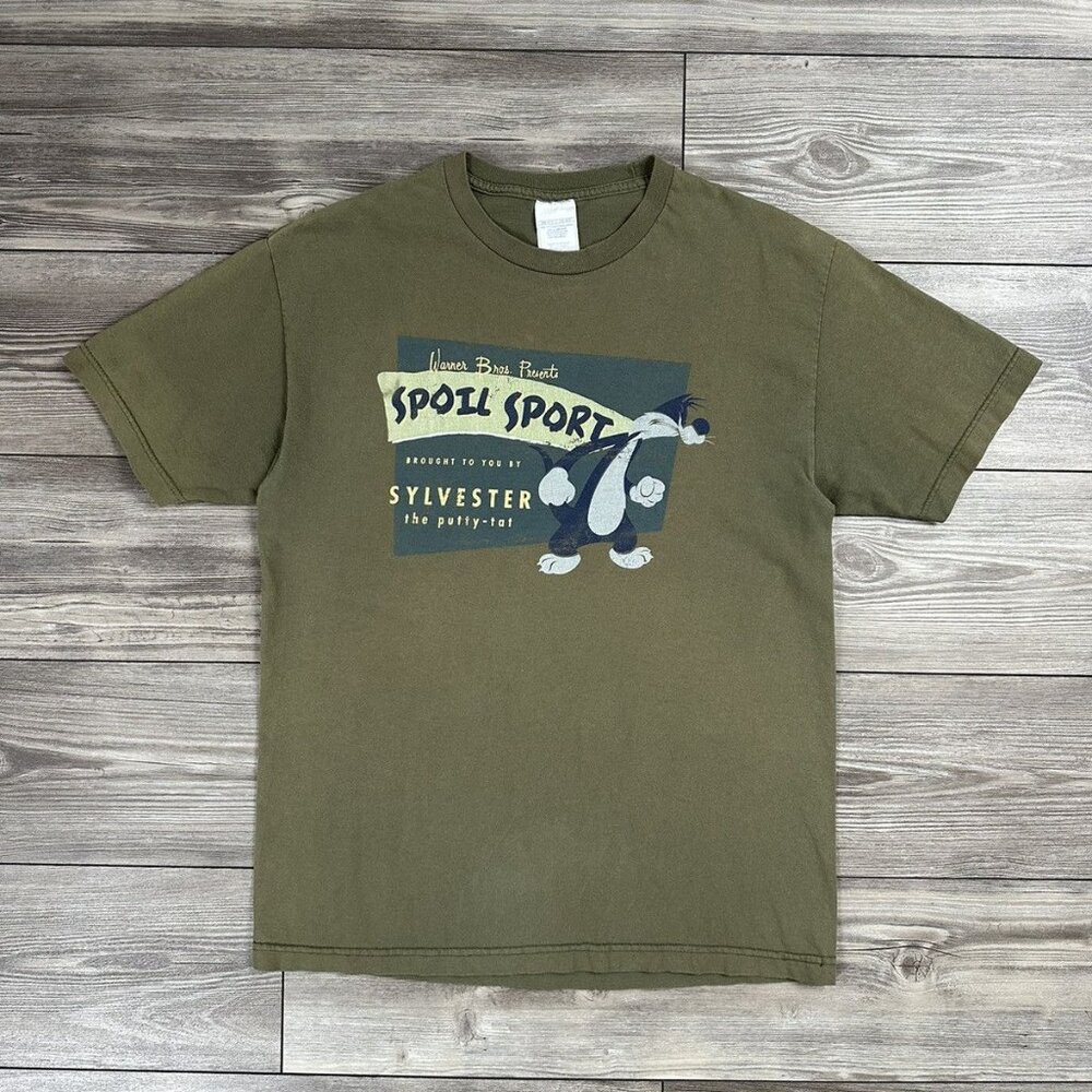 Vintage Y2K Looney Tunes Sylvester Spoil Sport T Shirt